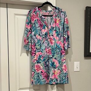 Lilly Pulitzer Pink and Blue Dress